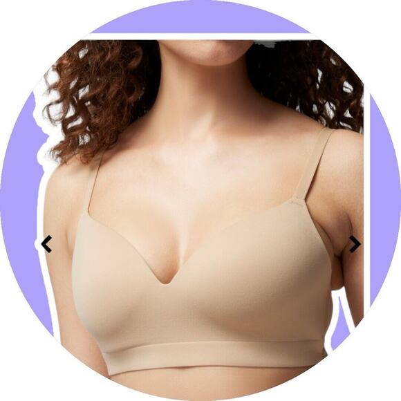 Soma Womens 38 DD Enbliss Wireless Nightfall Navy Blue Bra New NWT - Picture 9 of 11